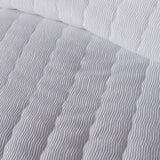 Crinkle Wave White Easy Care Duvet Cover Set - product image 3