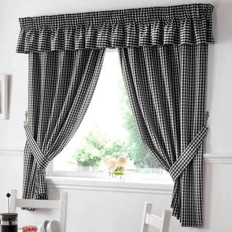 Gingham Tape Top Kitchen Pelmet by Alan Symonds 8