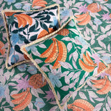 Cypressa Floral Mosaic 100% Cotton Lilac Cushion Cover 50cm x 50cm - additional product view 5