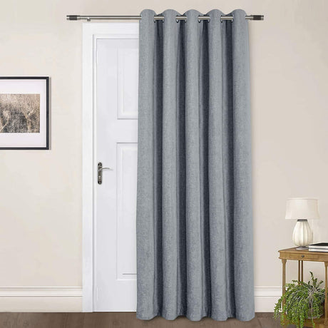 Amberley Thermal Door Curtain - Nickel