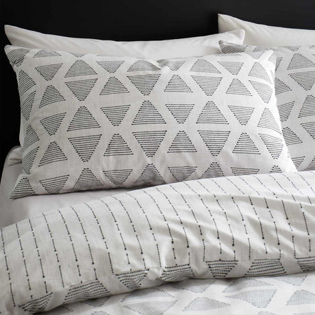 Tufted Print Duvet Cover Set