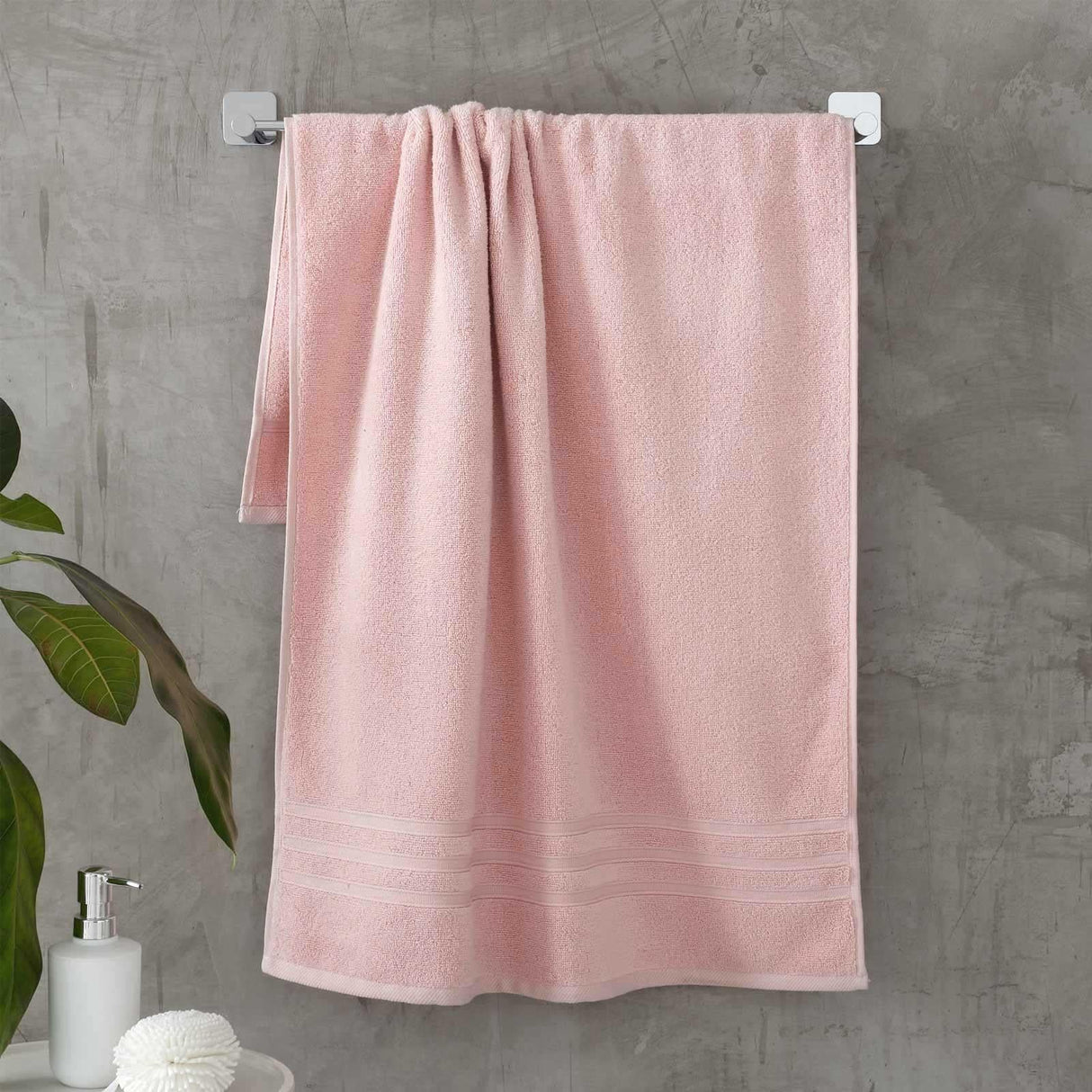 Catherine Lansfield Zero Twist 100% Cotton 500gsm Towels - Pink