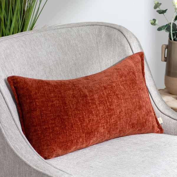 Buxton Rectangular Cushion Cover Burnt Orange