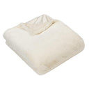 Stanza Faux Fur Throw Blanket 130cm x 180cm by Paoletti
