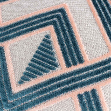 Henley Velvet Jacquard Cushion Cover 20" x 20" by Paoletti