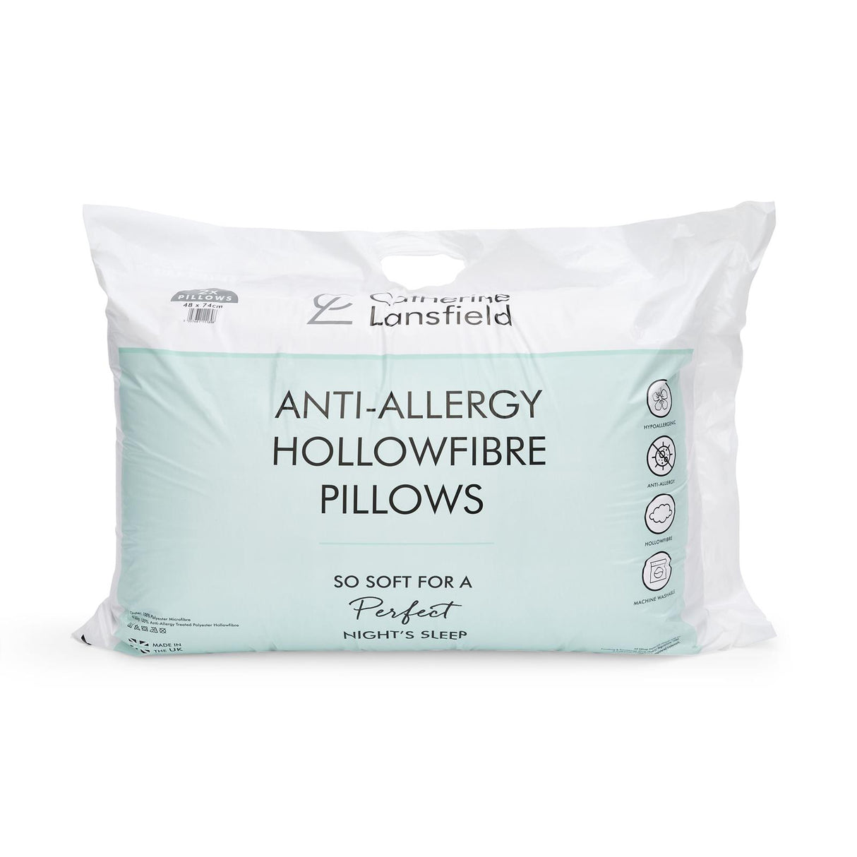 Anti-Allergy Hollowfibre Pillows by Catherine Lansfield