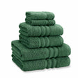 Catherine Lansfield Zero Twist 6 Piece Cotton Towel Bale Set 500GSM - Dark Green