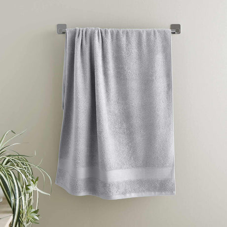Catherine Lansfield Anti-Bacterial 500gsm Towel - Silver
