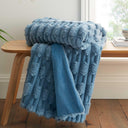 Carved Faux Fur Throw 150cm x 200cm by Bianca