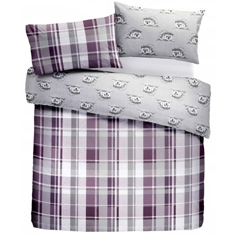 Colville Check Flannelette Brushed Cotton Duvet Cover Set by Dreams & Drapes Lodge