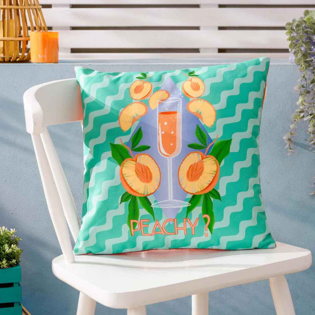 Peachy Outdoor Cushion Cover 43cm x 43cm