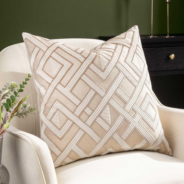 Henley Cushion Cover Warm Taupe