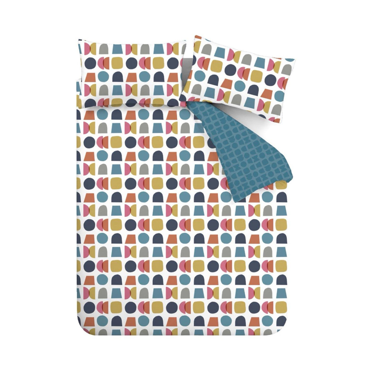 Catherine Lansfield Connect Geo Geometric Duvet Cover Set 6