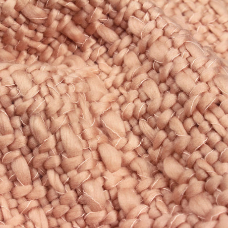 Jocelyn Blush Chunky Knit Throw by furn.