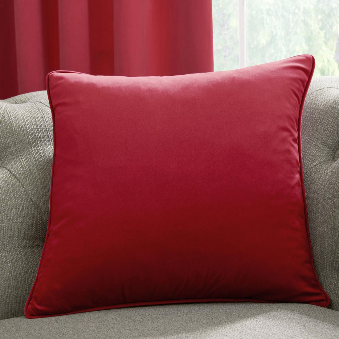 Laurence Llewelyn-Bowen Montrose Velvet Claret Cushion Cover 43cm x 43cm