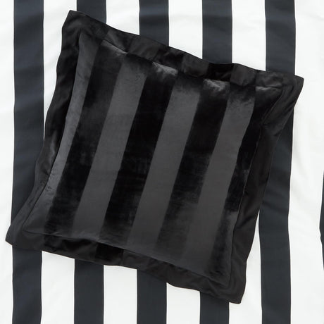 Velvet Stripe Cushion by Style Sisters