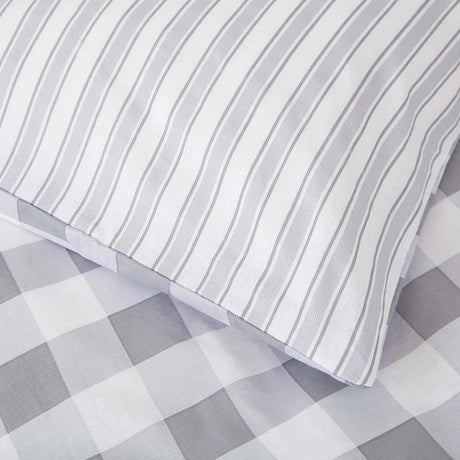 Check and Stripe Duvet Cover & Fitted Sheet Collection by Bianca