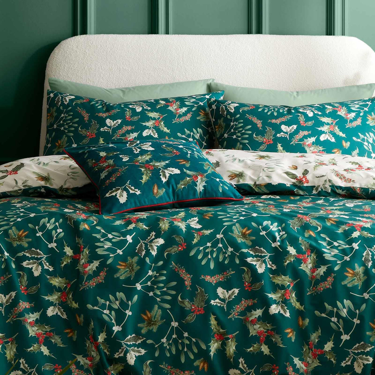 Winter Foliage Cushion by RHS