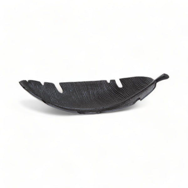 Black Banana Leaf Decorative Dish