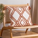 Aquene Tufted Tasselled Cushion Cover 20" x 20" by furn.