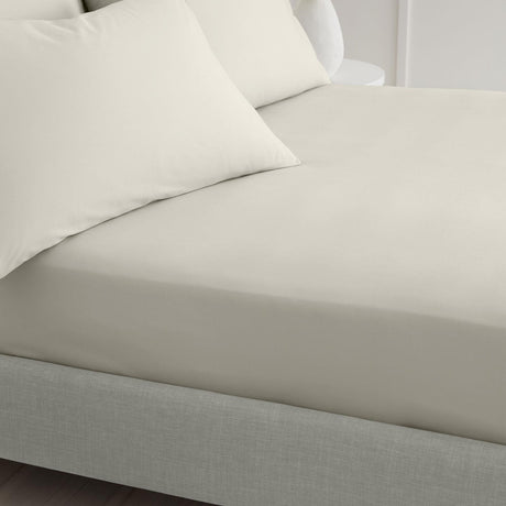 200 Thread Count Cotton Percale Fitted Sheet 32cm Deep by Bianca