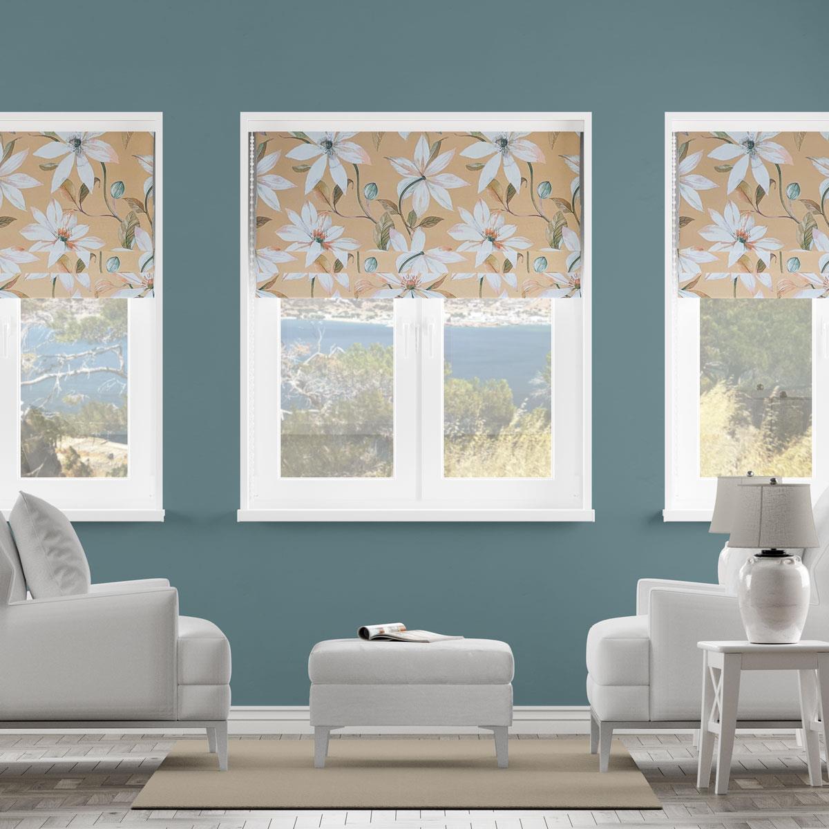 Olivia Harvest Made To Measure Roman Blind by Style Furnishings