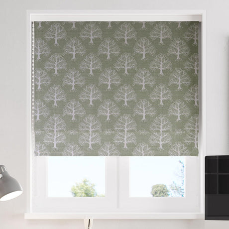 Great Oak Lemongrass Made To Measure Roman Blind by Style Furnishings