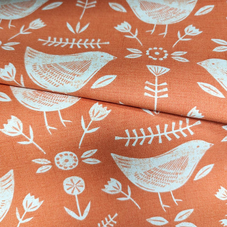 Narvik Burnt Orange Made To Measure Curtains by Style Furnishings