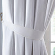 Fusion Dijon Plain Textured Curtain Tie Backs Pair 11