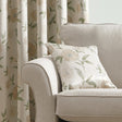 Dahlia Floral Cushion Cover 43cm x 43cm (17" x 17") - Natural