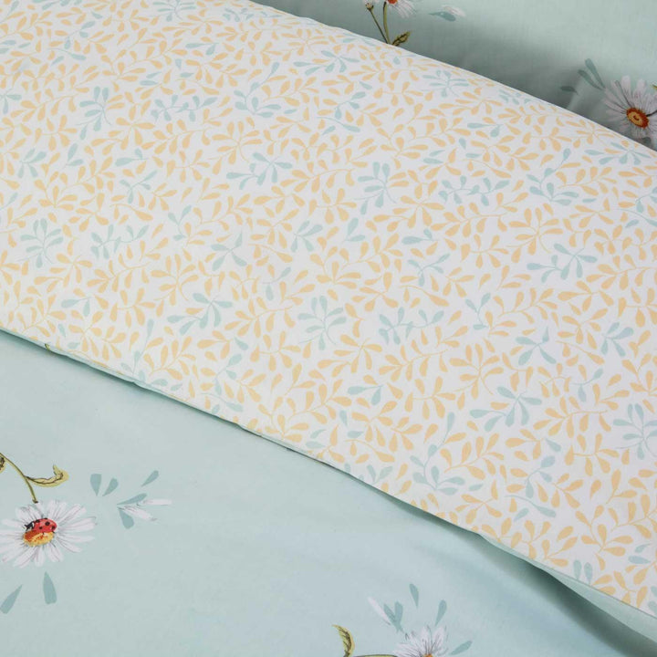 Daisy Floral Reversible Duckegg Duvet Cover Set - Ideal