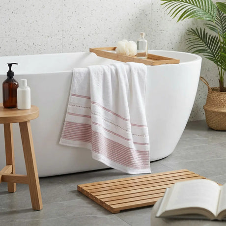 Dakota Stripe 500GSM Bathroom Towel Collection 4