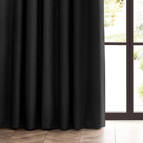 Dawn Lined Black Thermal Blackout Pencil Pleat Curtains - additional product view 4