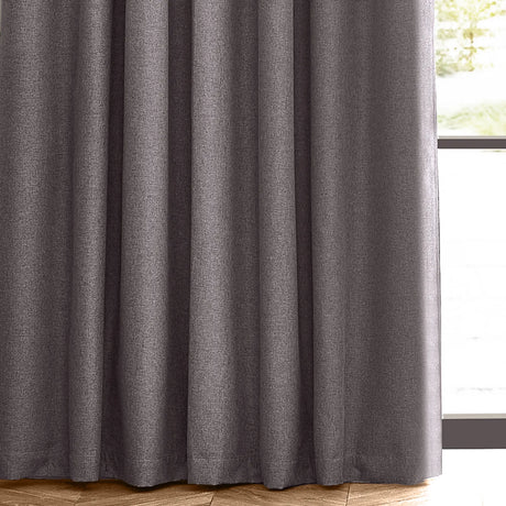 Dawn Lined Charcoal Thermal Blackout Pencil Pleat Curtains - additional product view 4