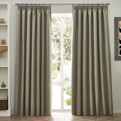 Dawn Lined Natural Thermal Blackout Pencil Pleat Curtains - additional product view 6