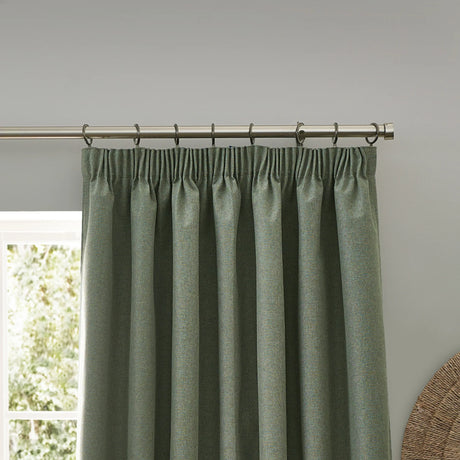 Dawn Lined Eucalyptus Thermal Blackout Pencil Pleat Curtains - additional product view 3