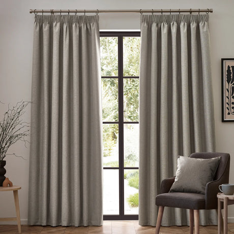 Dawn Lined Linen Thermal Blackout Pencil Pleat Curtains - additional product view 2