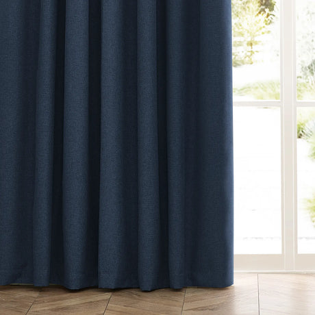Dawn Lined Midnight Thermal Blackout Pencil Pleat Curtains - additional product view 4