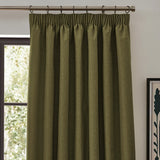 Dawn Lined Olive Thermal Blackout Pencil Pleat Curtains - additional product view 3