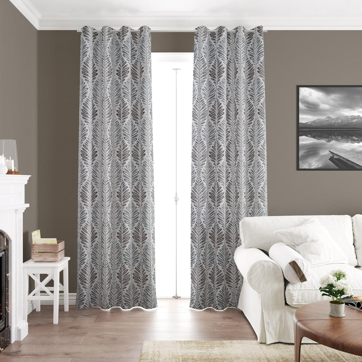 Inishmore Brown Made to Measure Curtains by Style Furnishings