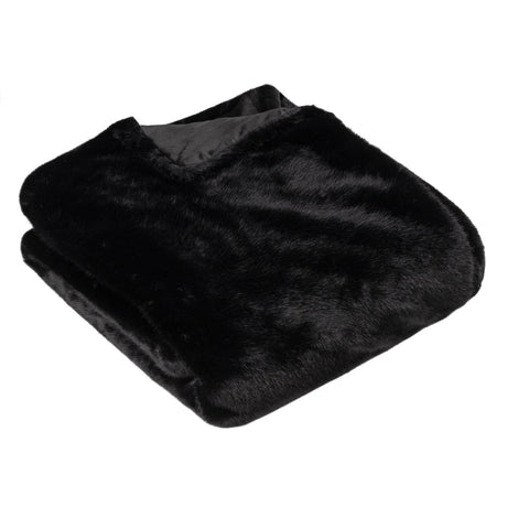 Stanza Faux Fur Throw Blanket 130cm x 180cm by Paoletti