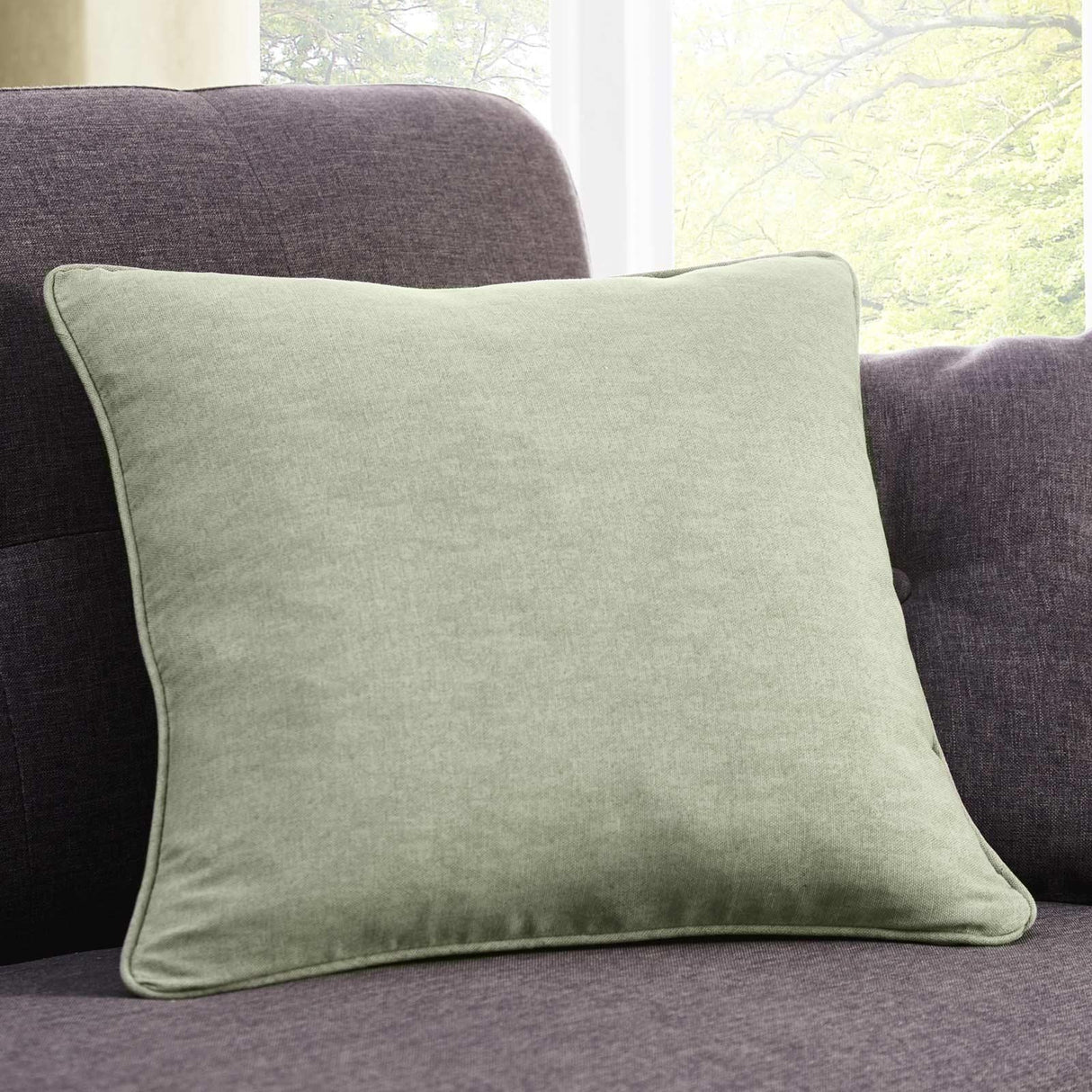Sorbonne Cotton Cushion Cover 43cm x 43cm (17" x 17") - Green