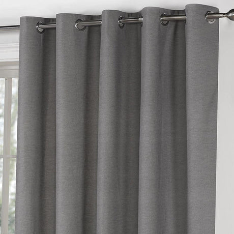Sorbonne Cotton Lined Eyelet Curtains by Fusion