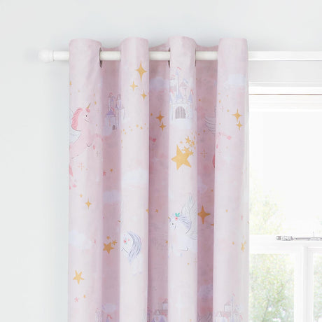 Fairytale Unicorn Eyelet Curtains by Catherine Lansfield