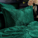 Palmeria Quilted Velvet Pillowcase by Paoletti