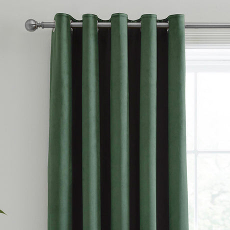 Montrose Velvet Blackout Eyelet Curtains by Laurence Llewelyn-Bowen