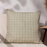 Linen Grid Check Cushion Cover 20" x 20" (50cm x 50cm) by Yard