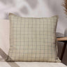 Linen Grid Check Cushion Cover 20" x 20" (50cm x 50cm) by Yard