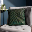 Evoke Cut Velvet Cushion Cover 18" x 18" - Emerald