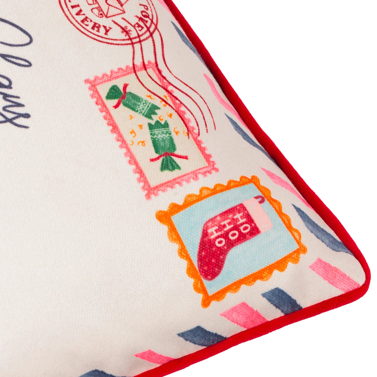 Dear Santa Printed Reversible Cushion Cover Multicolour 30 x 50cm - image 5